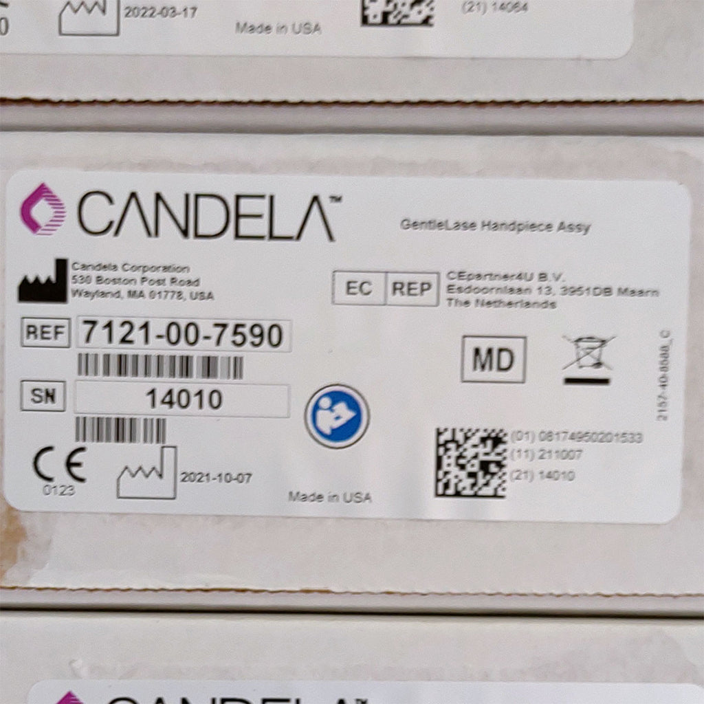 Candela GentleLase Plus Handpiece Assembly No Fiber Factory NEW 7121-00-7590 (14010sn)