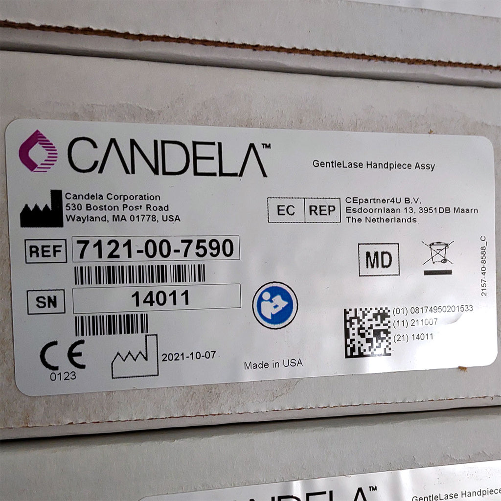Candela GentleLase Plus Handpiece Assembly No Fiber Factory NEW 7121-00-7590 (14011sn)