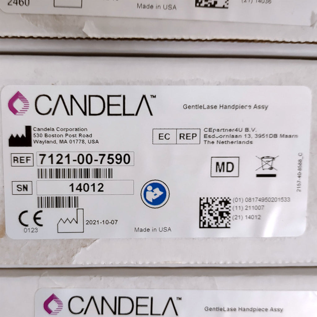 Candela GentleLase Plus Handpiece Assembly No Fiber Factory NEW 7121-00-7590 (14012sn)