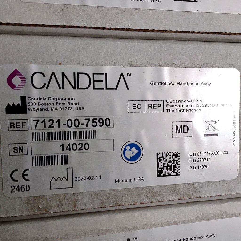 Candela GentleLase Plus Handpiece Assembly No Fiber Factory NEW 7121-00-7590 (14020sn)