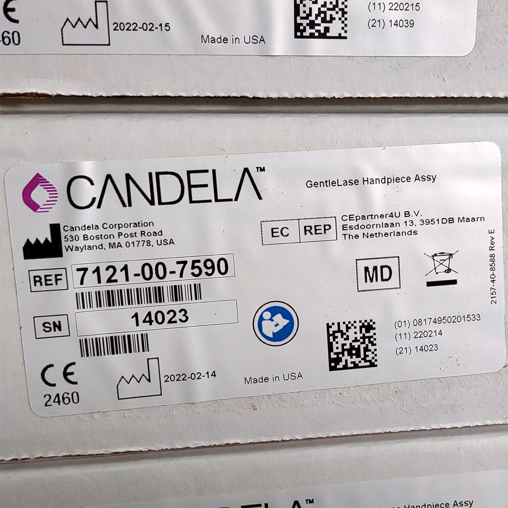 Candela GentleLase Plus Handpiece Assembly No Fiber Factory NEW 7121-00-7590 (14023sn)