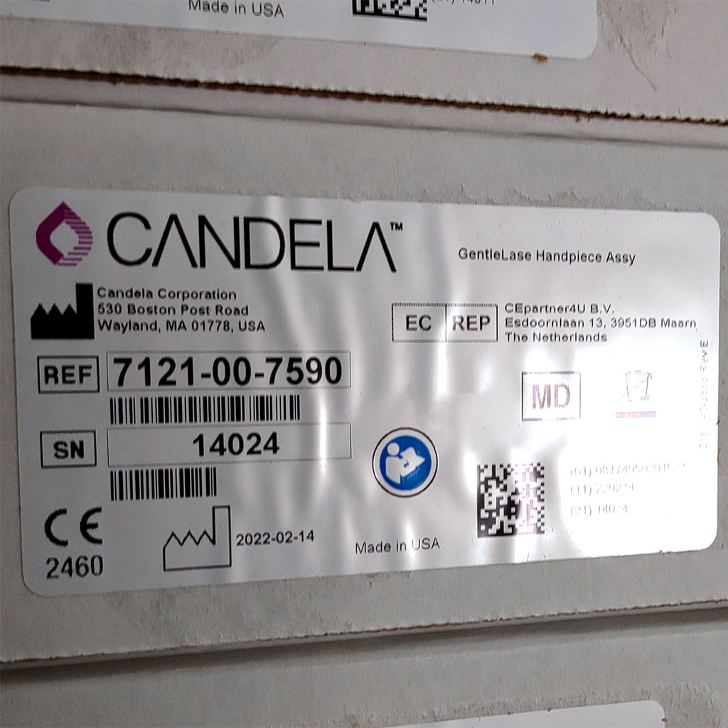 Candela GentleLase Plus Handpiece Assembly No Fiber Factory NEW 7121-00-7590 (14024sn)