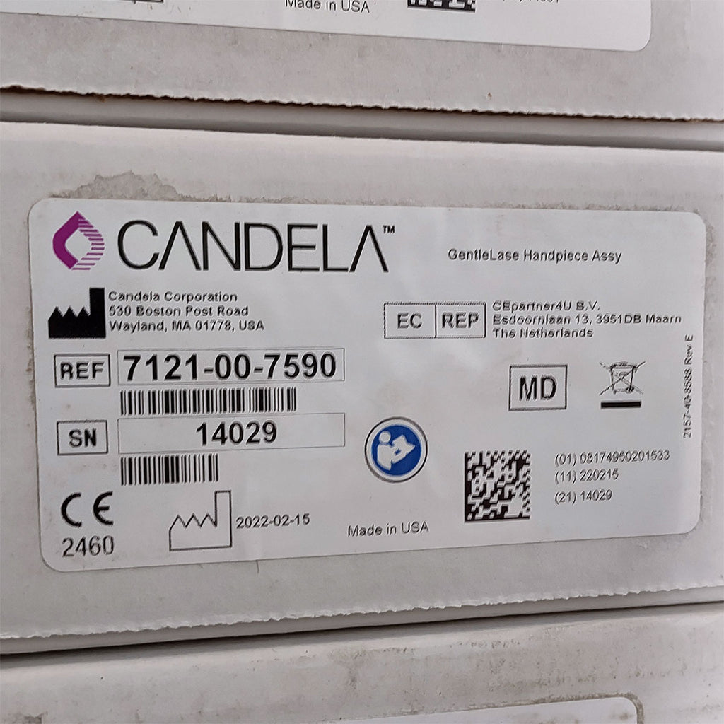 Candela GentleLase Plus Handpiece Assembly No Fiber Factory NEW 7121-00-7590 (14029sn)