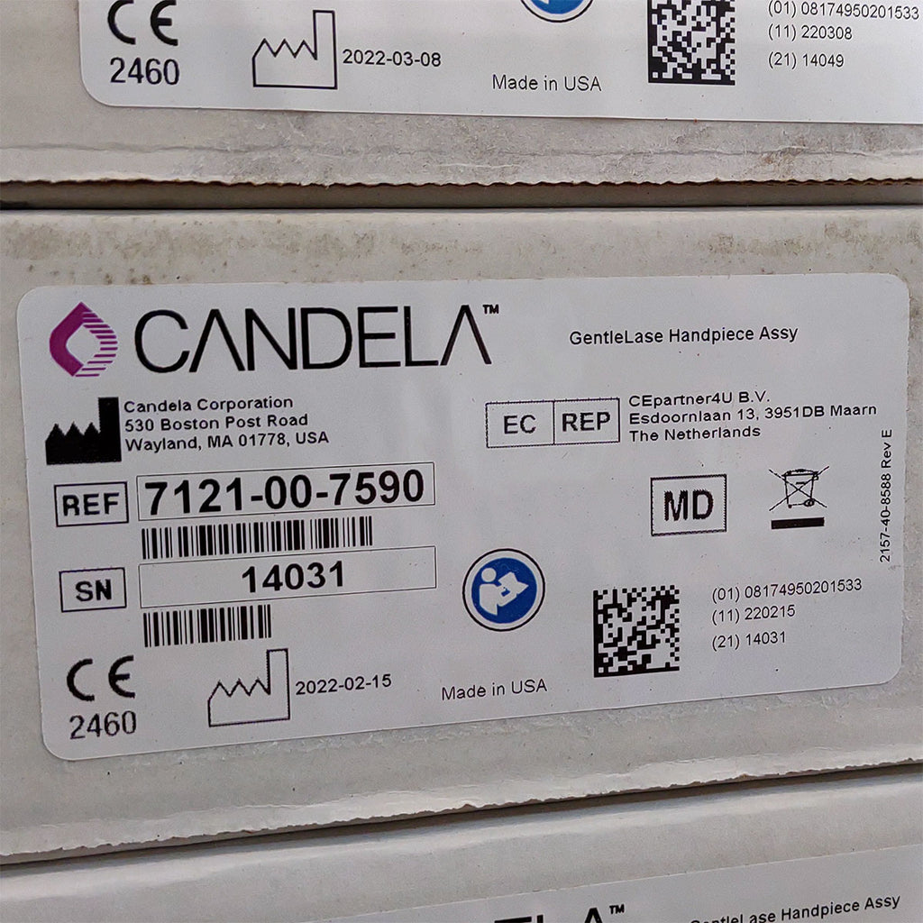 Candela GentleLase Plus Handpiece Assembly No Fiber Factory NEW 7121-00-7590 (14031sn)