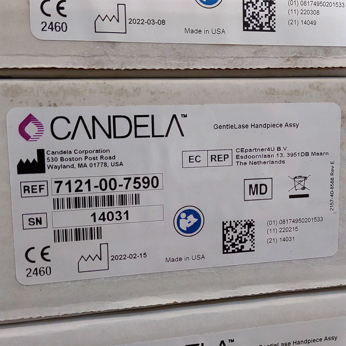 Candela GentleLase Plus Handpiece Assembly No Fiber Factory NEW 7121-00-7590 (14031sn)