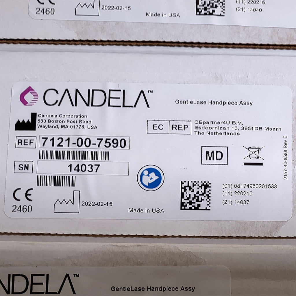 Candela GentleLase Plus Handpiece Assembly No Fiber Factory NEW 7121-00-7590 (14037sn)