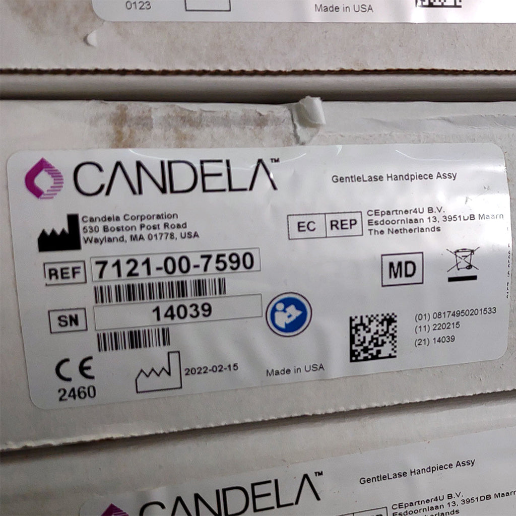 Candela GentleLase Plus Handpiece Assembly No Fiber Factory NEW 7121-00-7590 (14039sn)