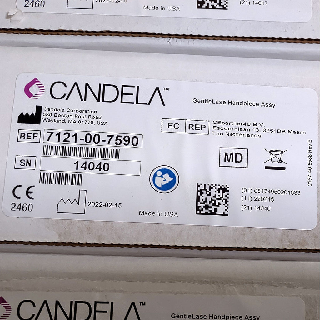 Candela GentleLase Plus Handpiece Assembly No Fiber Factory NEW 7121-00-7590 (14040sn)