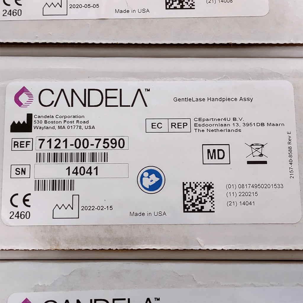Candela GentleLase Plus Handpiece Assembly No Fiber Factory NEW 7121-00-7590 (14041sn)