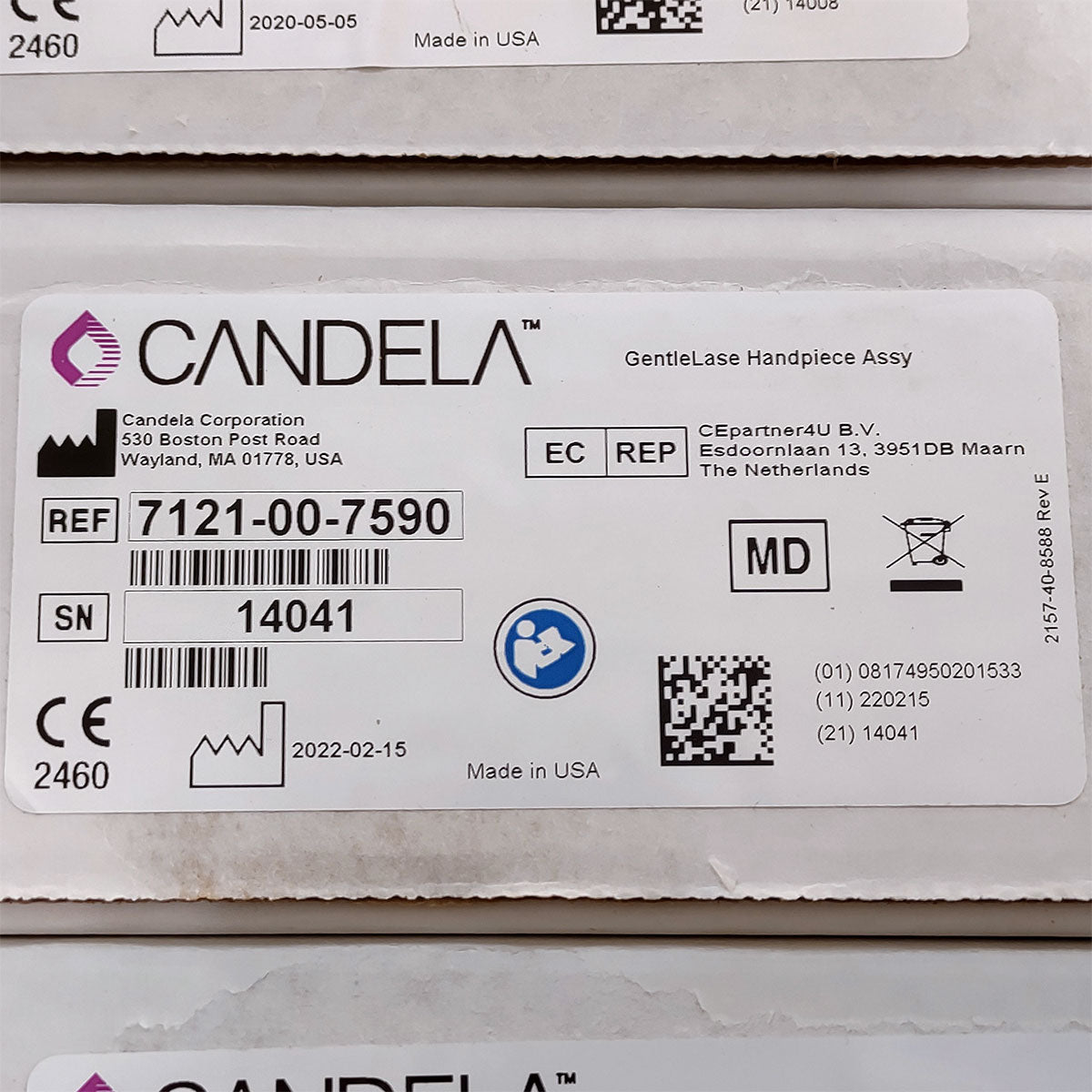 Candela GentleLase Plus Handpiece Assembly No Fiber Factory NEW 7121-00-7590 (14041sn)