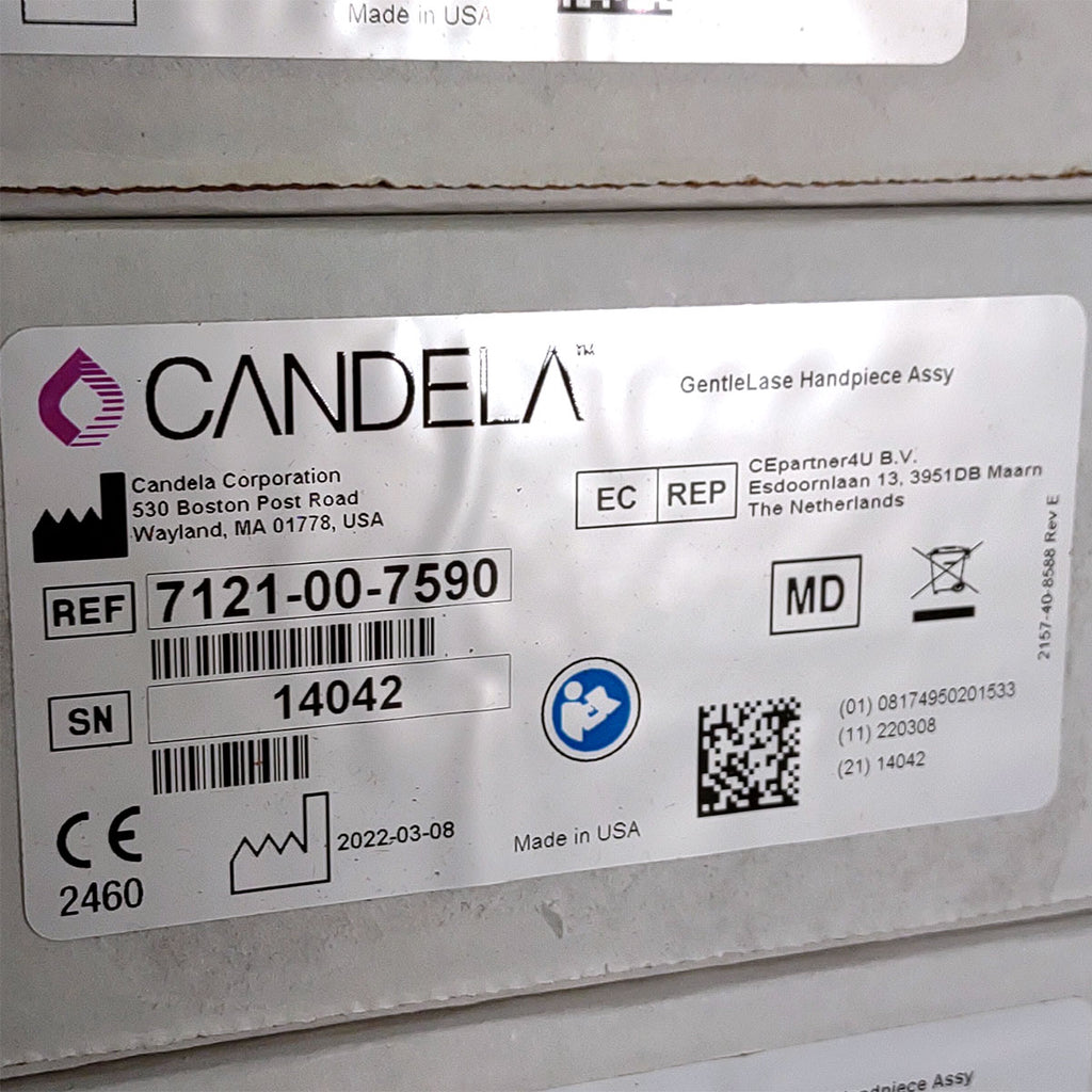 Candela GentleLase Plus Handpiece Assembly No Fiber Factory NEW 7121-00-7590 (14042sn)