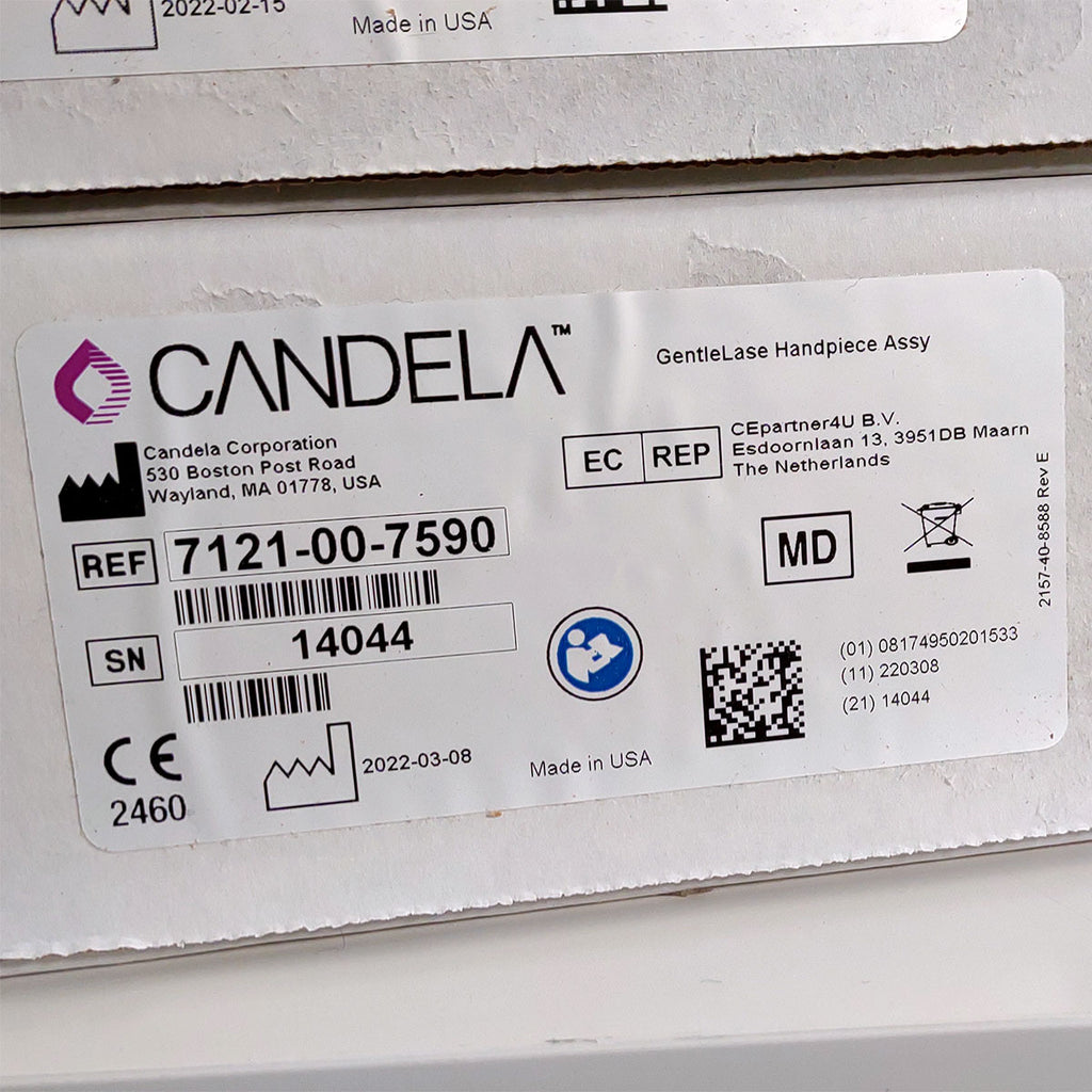 Candela GentleLase Plus Handpiece Assembly No Fiber Factory NEW 7121-00-7590 (14044sn)