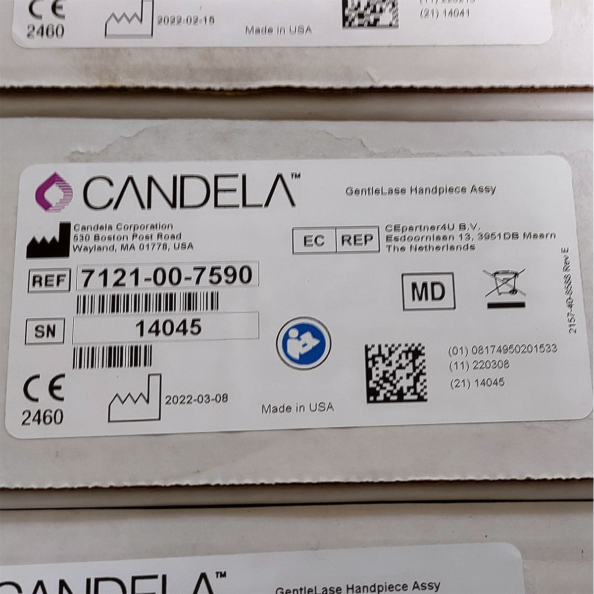 Candela GentleLase Plus Handpiece Assembly No Fiber Factory NEW 7121-00-7590 (14045sn)