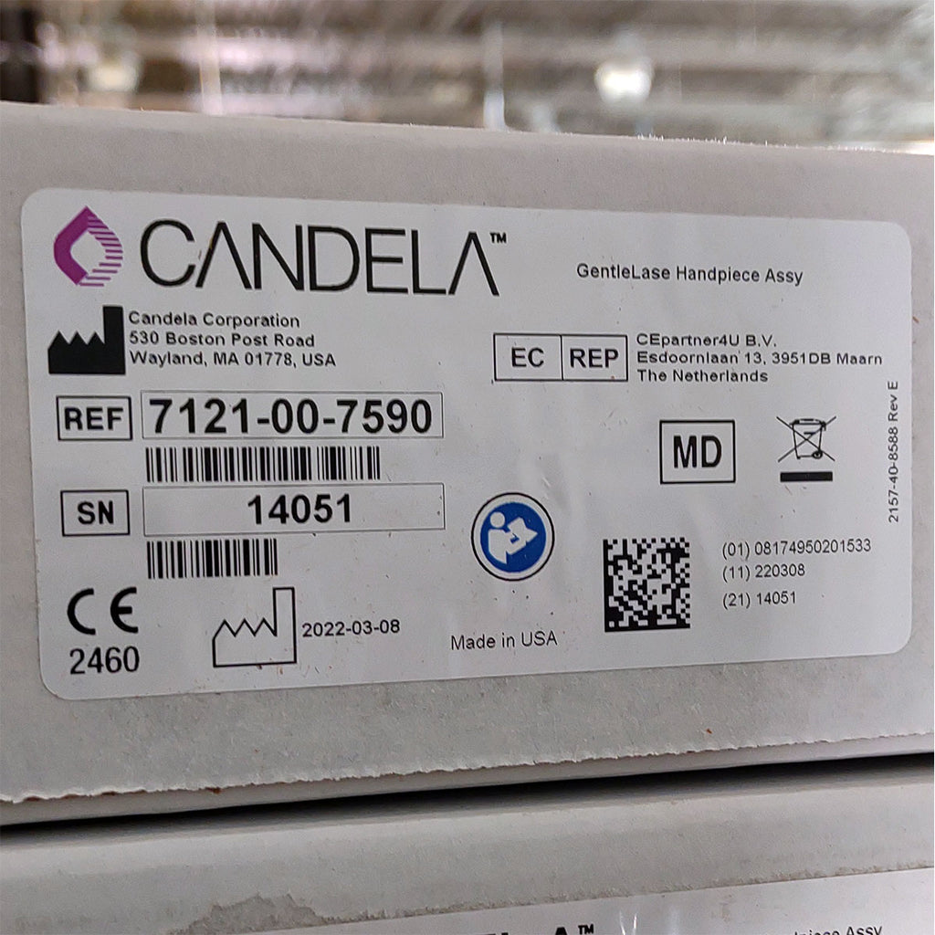 Candela GentleLase Plus Handpiece Assembly No Fiber Factory NEW 7121-00-7590 (14051sn)