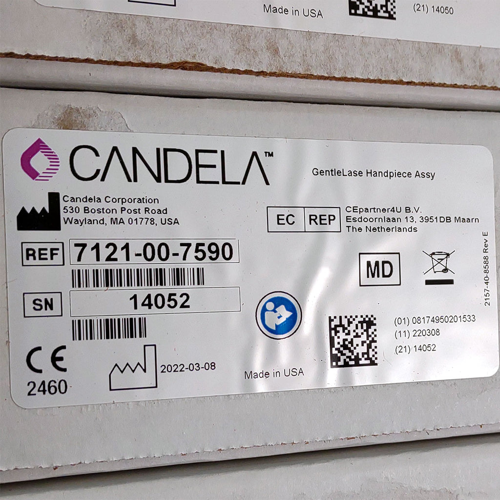 Candela GentleLase Plus Handpiece Assembly No Fiber Factory NEW 7121-00-7590 (14052sn)