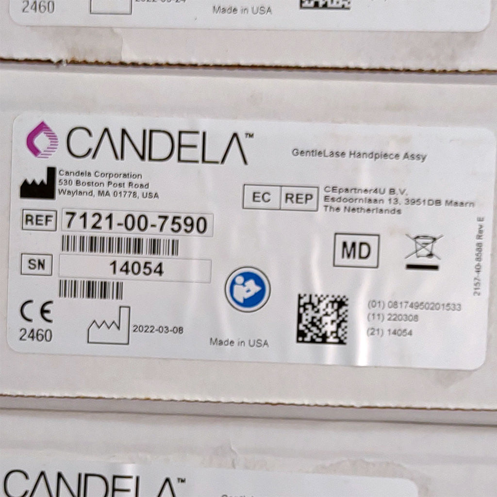 Candela GentleLase Plus Handpiece Assembly No Fiber Factory NEW 7121-00-7590 (14054sn)
