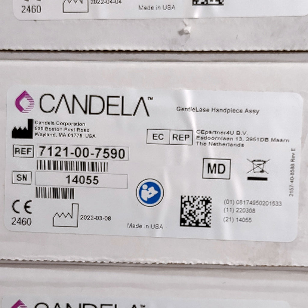 Candela GentleLase Plus Handpiece Assembly No Fiber Factory NEW 7121-00-7590 (14055sn)