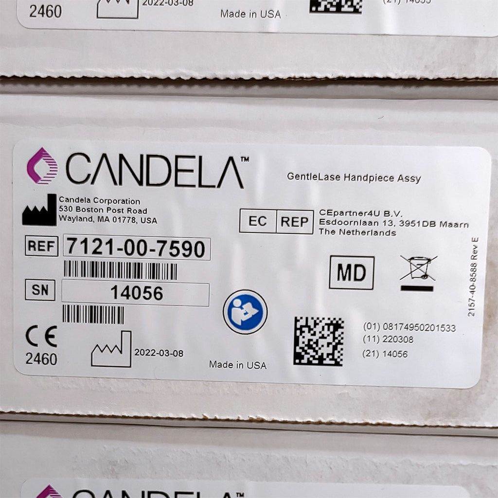 Candela GentleLase Plus Handpiece Assembly No Fiber Factory NEW 7121-00-7590 (14056sn)