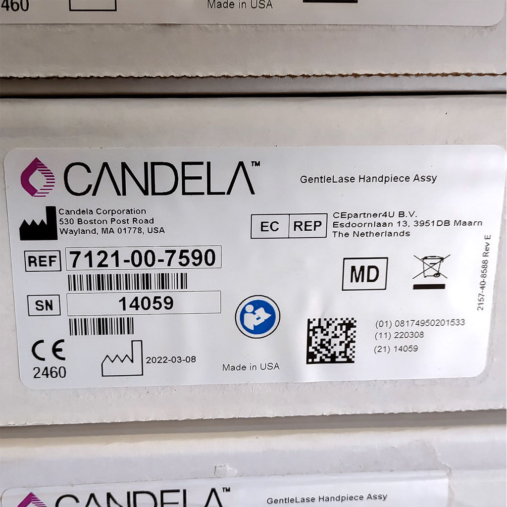 Candela GentleLase Plus Handpiece Assembly No Fiber Factory NEW 7121-00-7590 (14059sn)