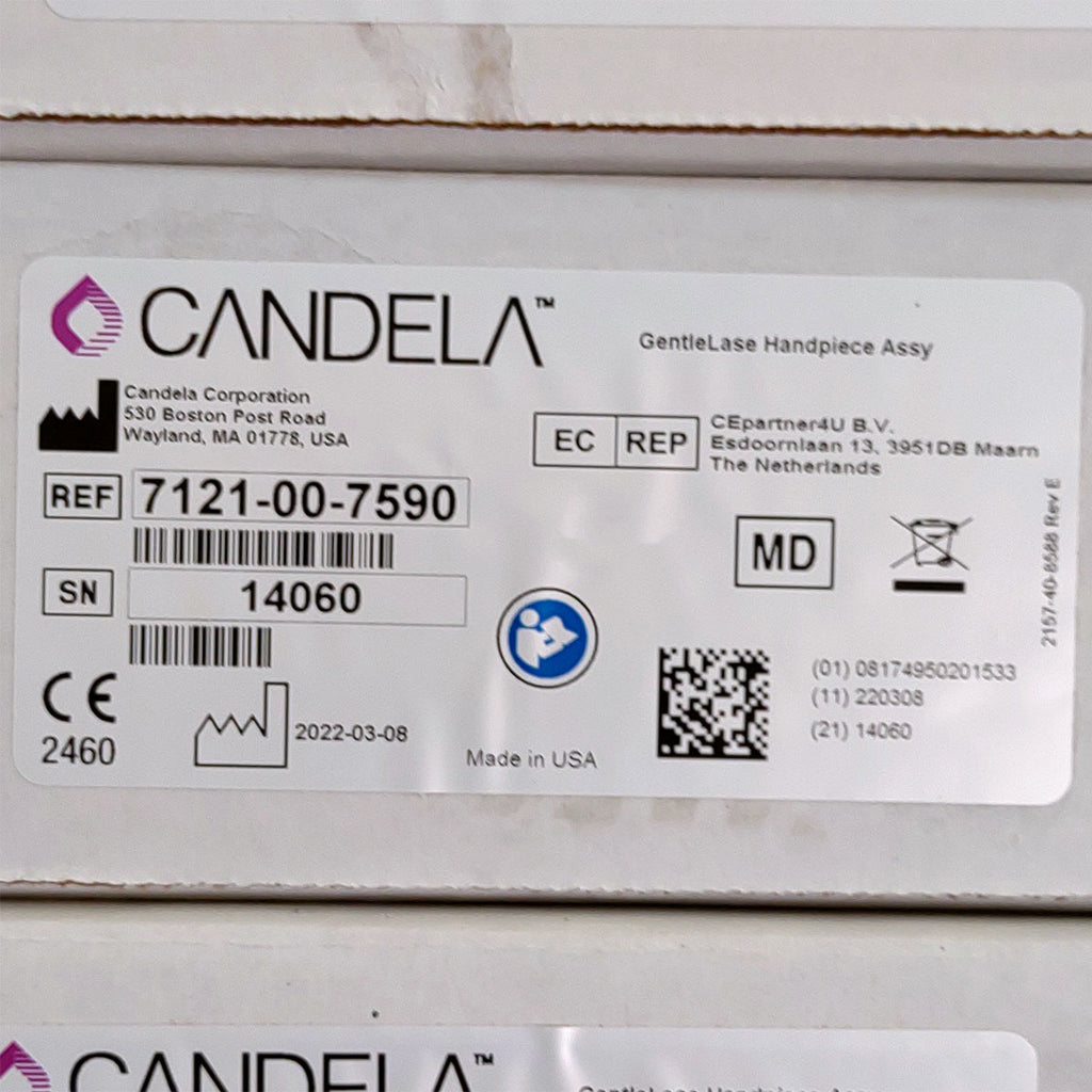 Candela GentleLase Plus Handpiece Assembly No Fiber Factory NEW 7121-00-7590 (14060sn)