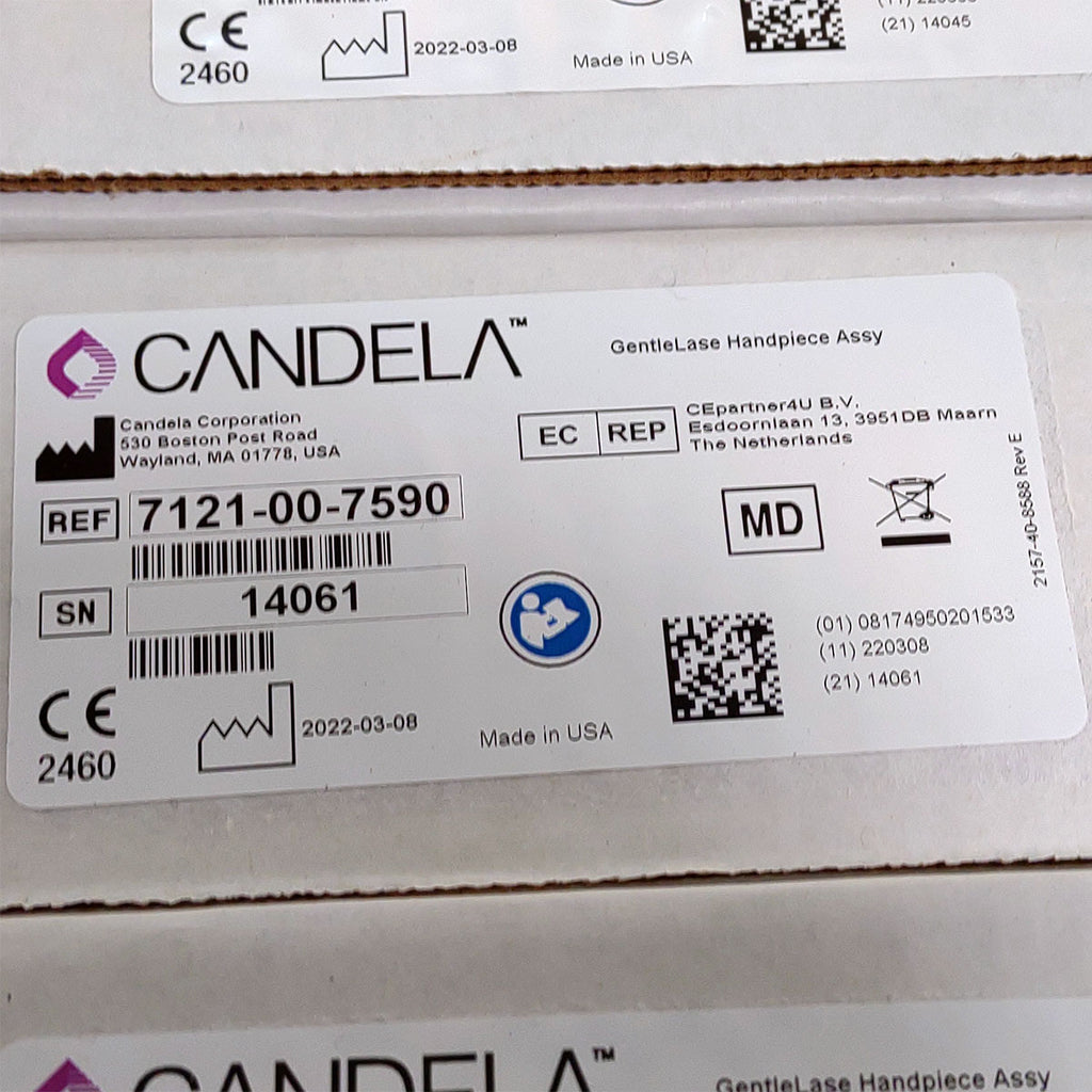 Candela GentleLase Plus Handpiece Assembly No Fiber Factory NEW 7121-00-7590 (14061sn)