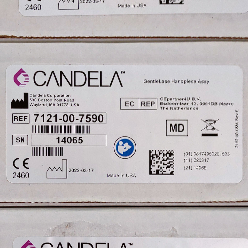 Candela GentleLase Plus Handpiece Assembly No Fiber Factory NEW 7121-00-7590 (14065sn)