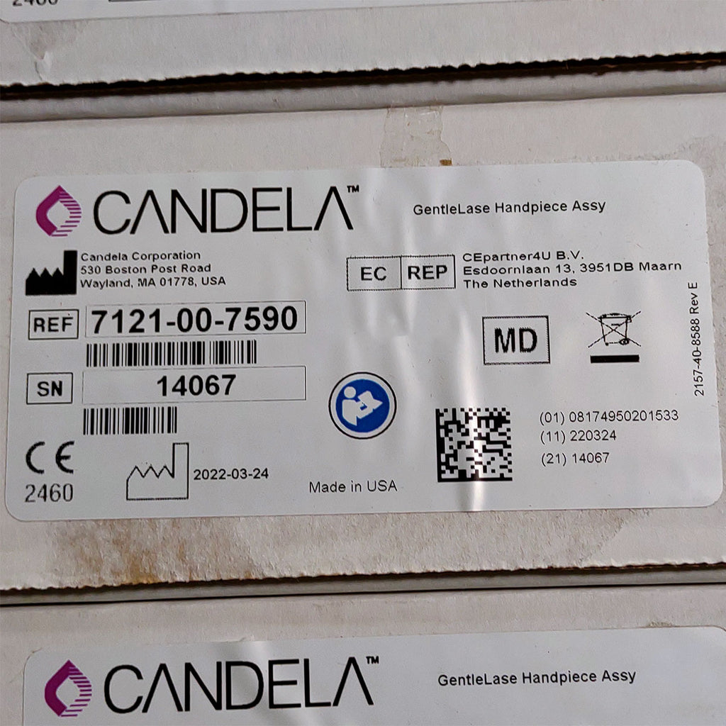 Candela GentleLase Plus Handpiece Assembly No Fiber Factory NEW 7121-00-7590 (14067sn)
