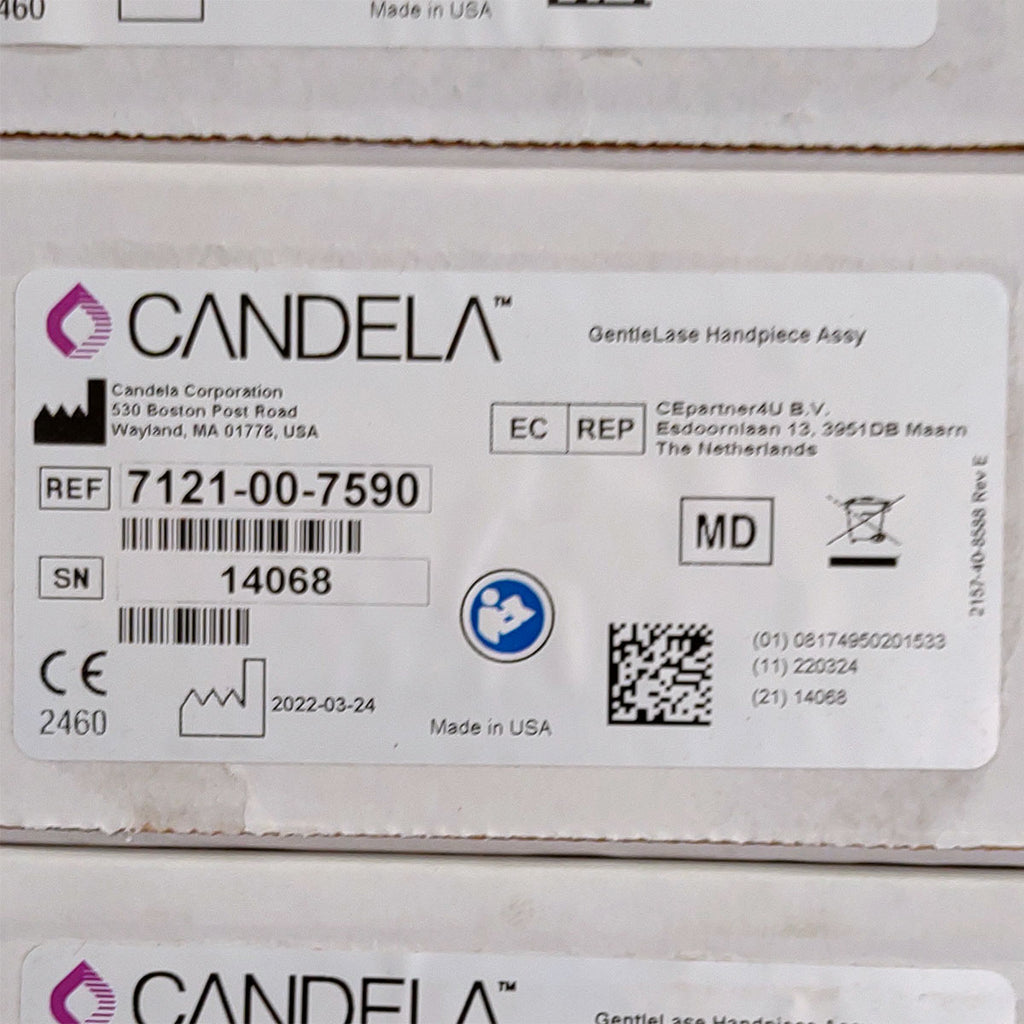 Candela GentleLase Plus Handpiece Assembly No Fiber Factory NEW 7121-00-7590 (14068sn)