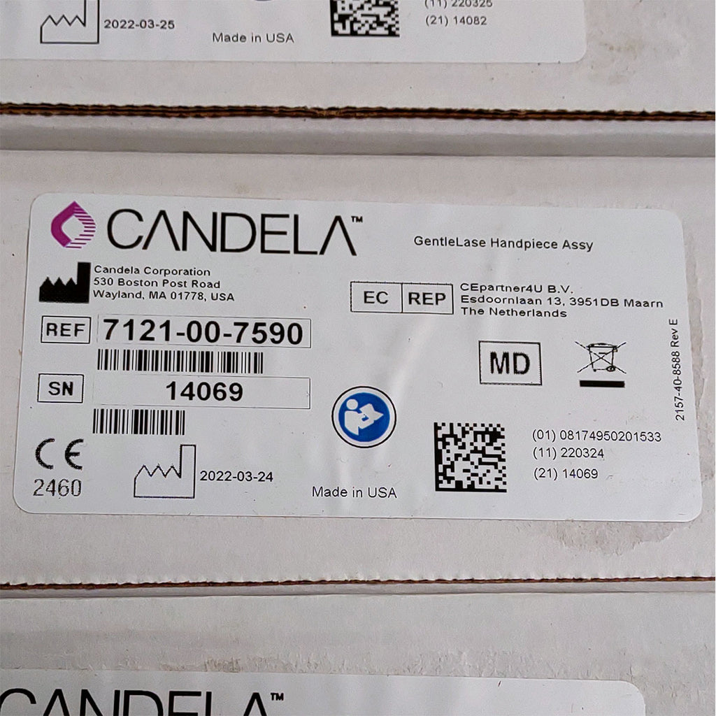 Candela GentleLase Plus Handpiece Assembly No Fiber Factory NEW 7121-00-7590 (14069sn)