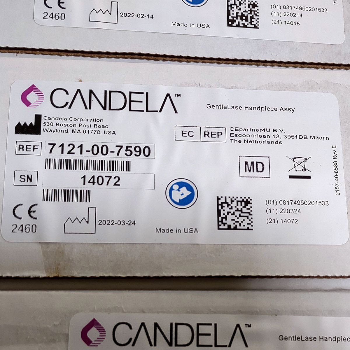 Candela GentleLase Plus Handpiece Assembly No Fiber Factory NEW 7121-00-7590 (14072sn)