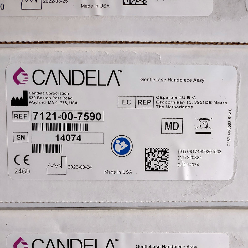Candela GentleLase Plus Handpiece Assembly No Fiber Factory NEW 7121-00-7590 (14074sn)