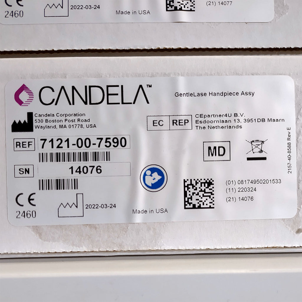 Candela GentleLase Plus Handpiece Assembly No Fiber Factory NEW 7121-00-7590 (14076sn)