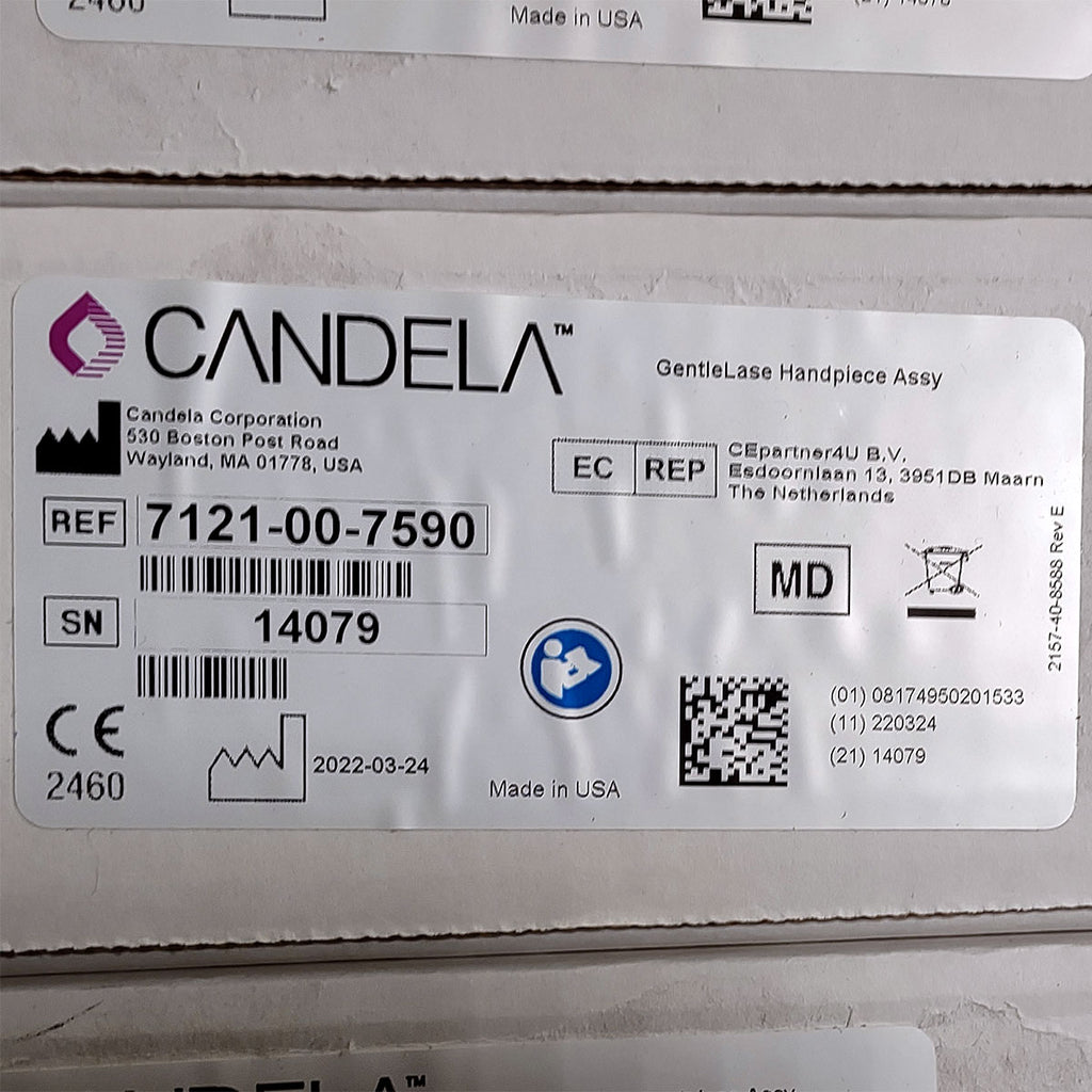 Candela GentleLase Plus Handpiece Assembly No Fiber Factory NEW 7121-00-7590 (14079sn)