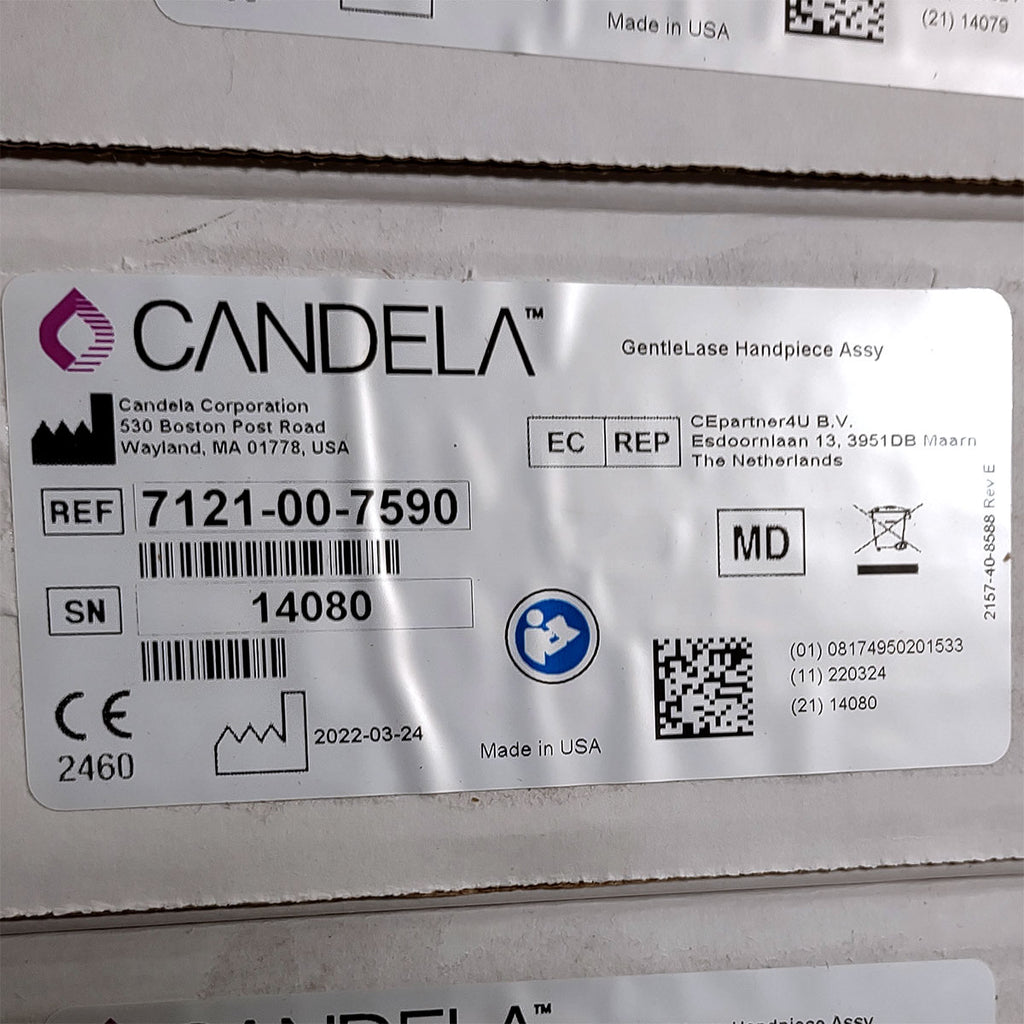 Candela GentleLase Plus Handpiece Assembly No Fiber Factory NEW 7121-00-7590 (14080sn)