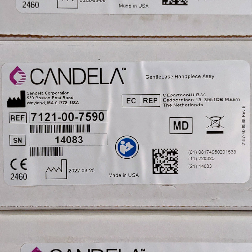 Candela GentleLase Plus Handpiece Assembly No Fiber Factory NEW 7121-00-7590 (14083sn)