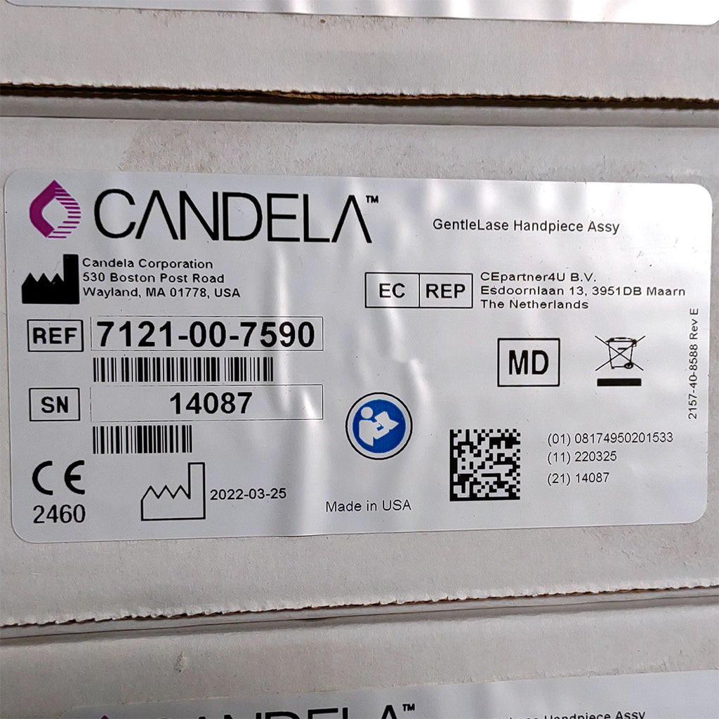 Candela GentleLase Plus Handpiece Assembly No Fiber Factory NEW 7121-00-7590 (14087sn)