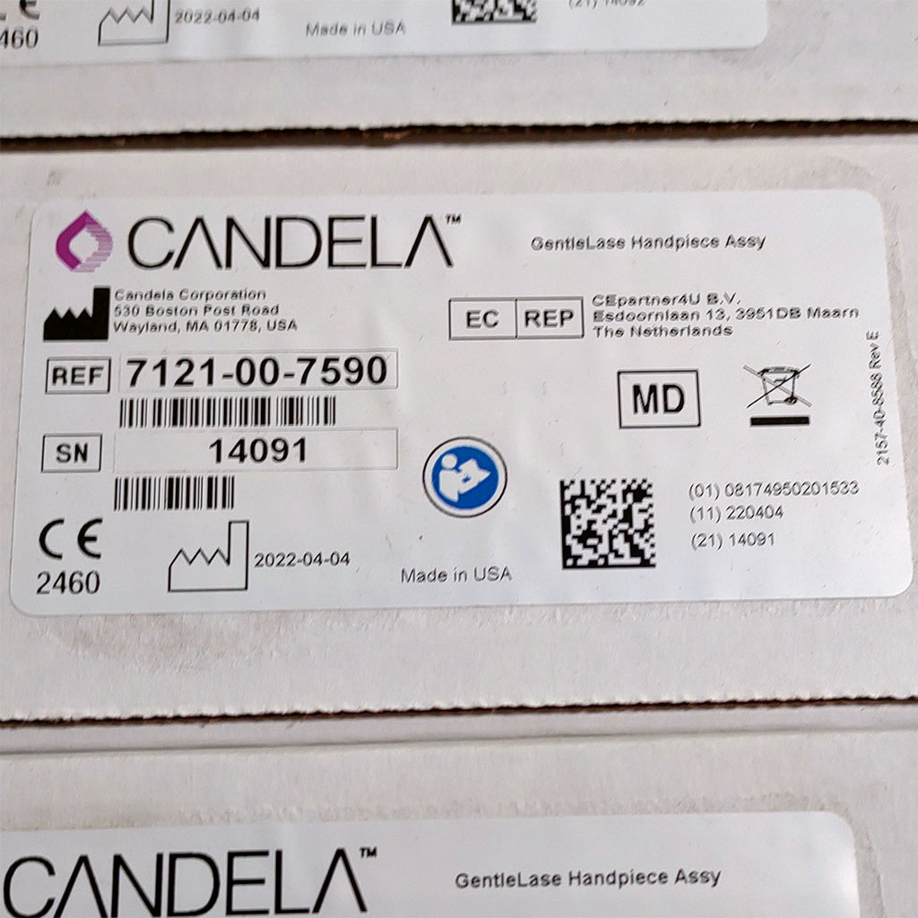 Candela GentleLase Plus Handpiece Assembly No Fiber Factory NEW 7121-00-7590 (14091sn)