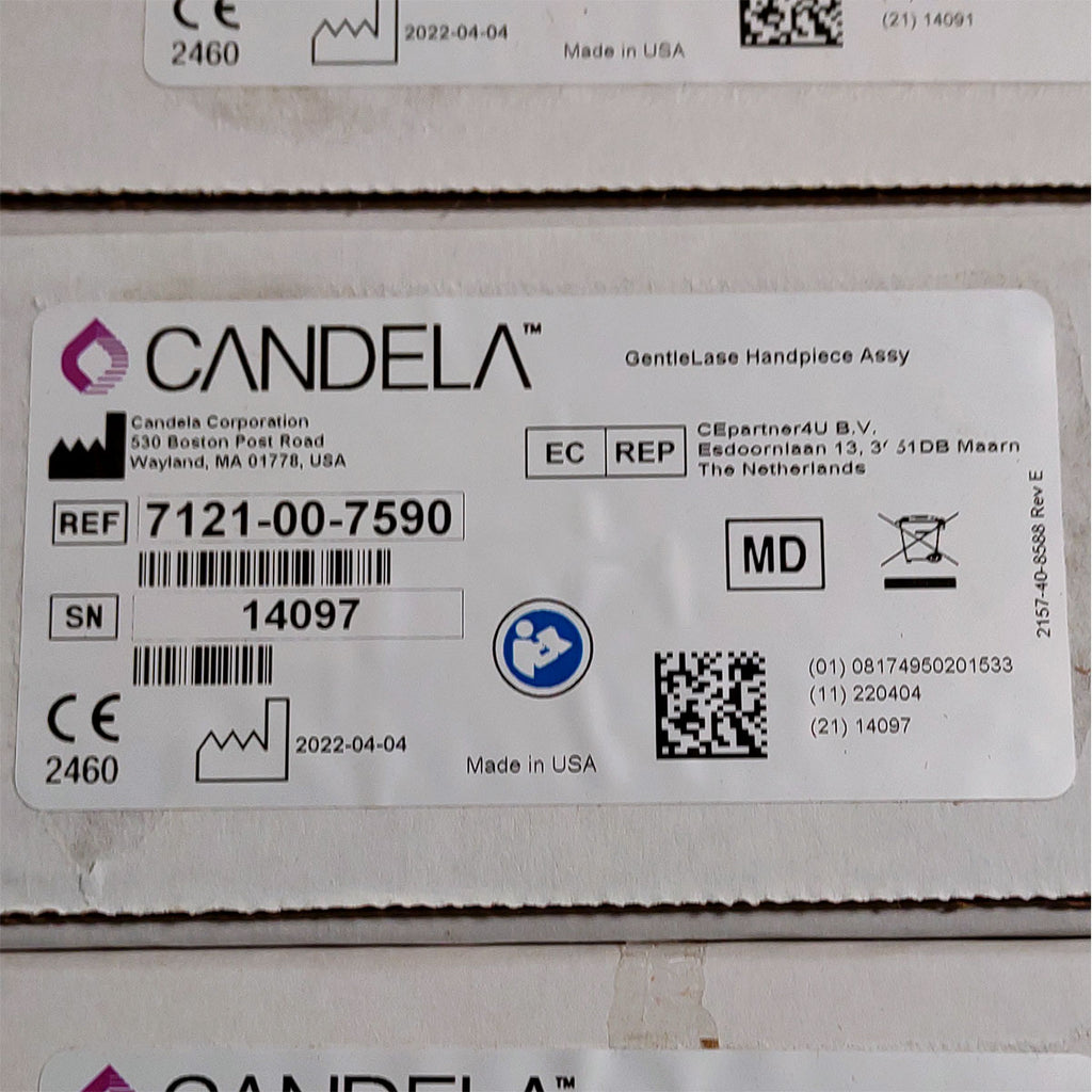 Candela GentleLase Plus Handpiece Assembly No Fiber Factory NEW 7121-00-7590 (14097sn)