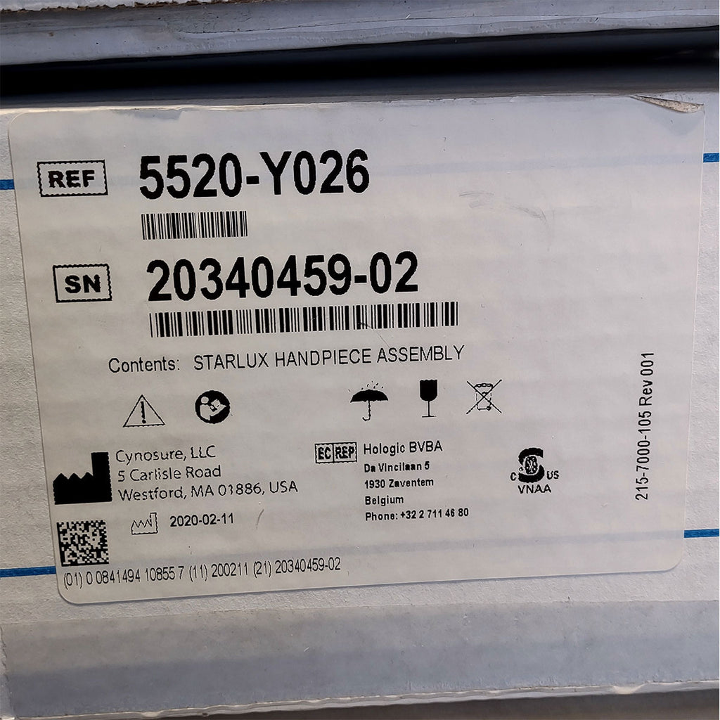 Palomar StarLux LuxY 500 Handpiece Cynosure Factory Refurbished (0 Shots) 20340459-02