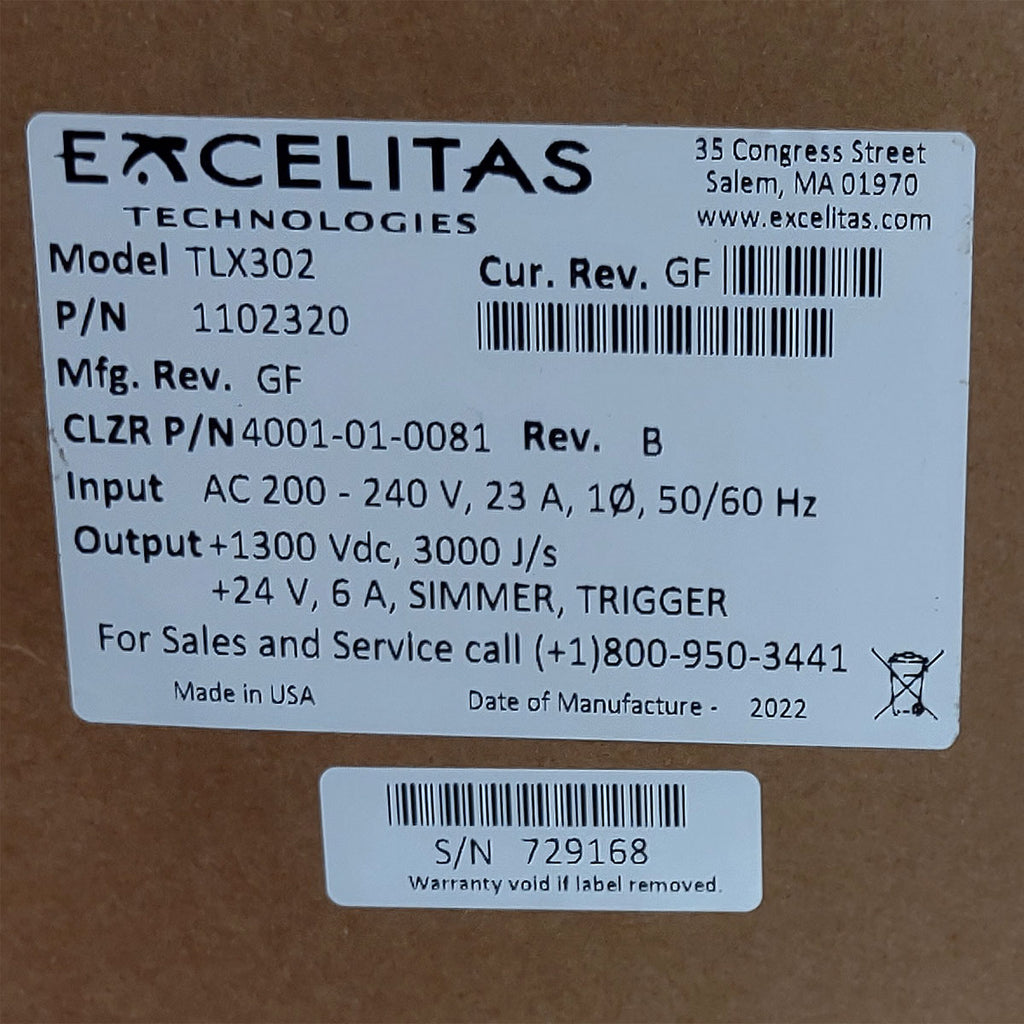 Candela GentleMax Power Supply HVPS Factory New 4001-01-0081 Excelitas TLX302 (729168)