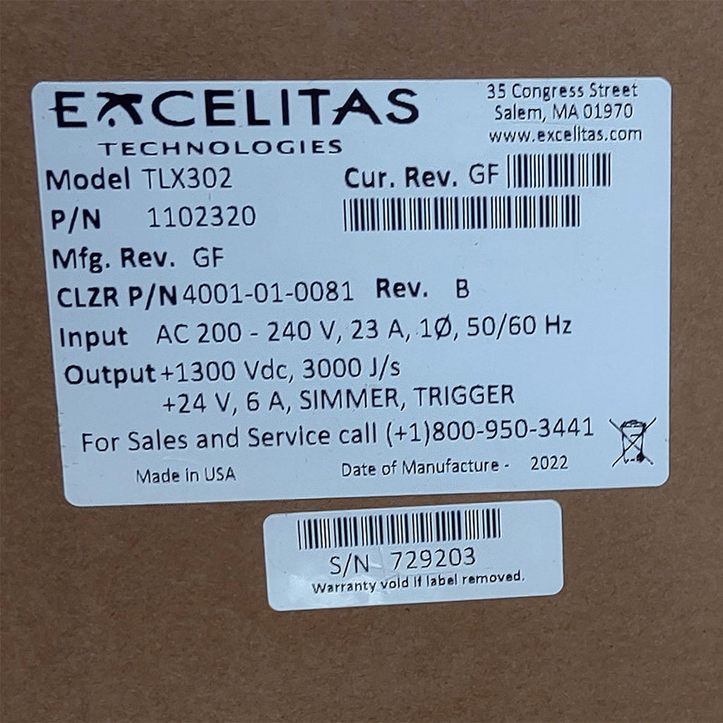 Candela GentleMax Power Supply HVPS Factory New 4001-01-0081 Excelitas TLX302 (729203)