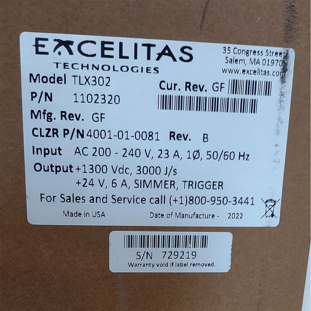 Candela GentleMax Power Supply HVPS Factory New 4001-01-0081 Excelitas TLX302 (729219)