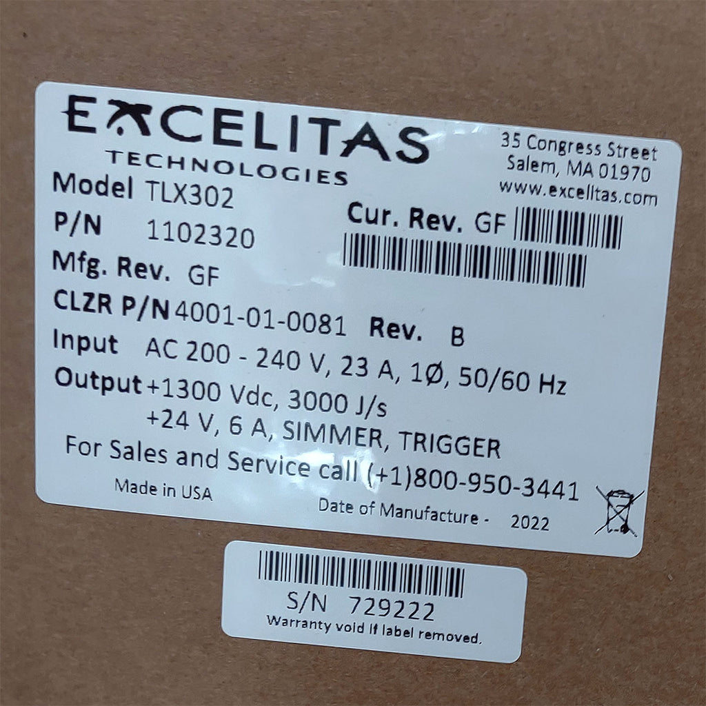 Candela GentleMax Power Supply HVPS Factory New 4001-01-0081 Excelitas TLX302 (729222)