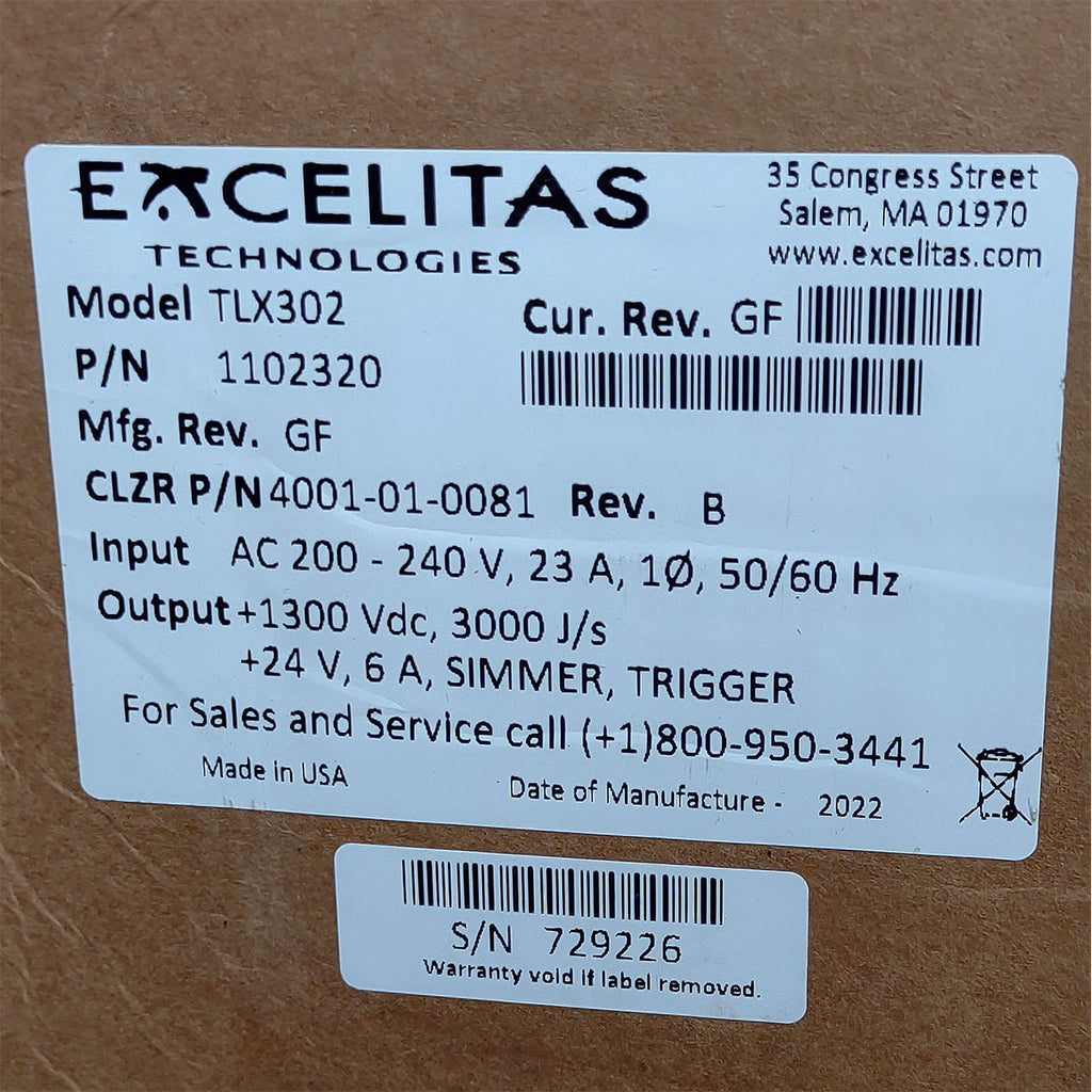 Candela GentleMax Power Supply HVPS Factory New 4001-01-0081 Excelitas TLX302 (729226)