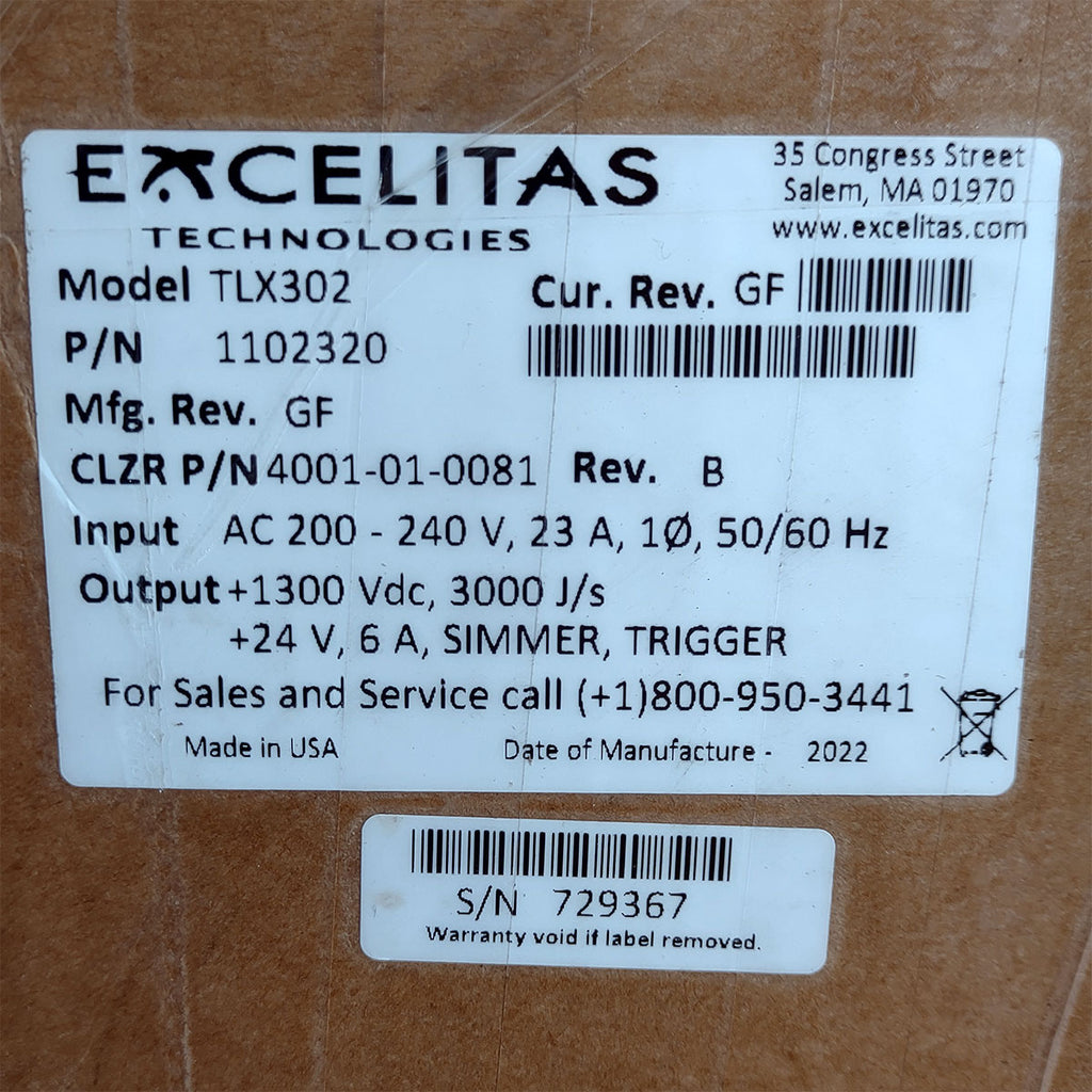 Candela GentleMax Power Supply HVPS Factory New 4001-01-0081 Excelitas TLX302 (729367)