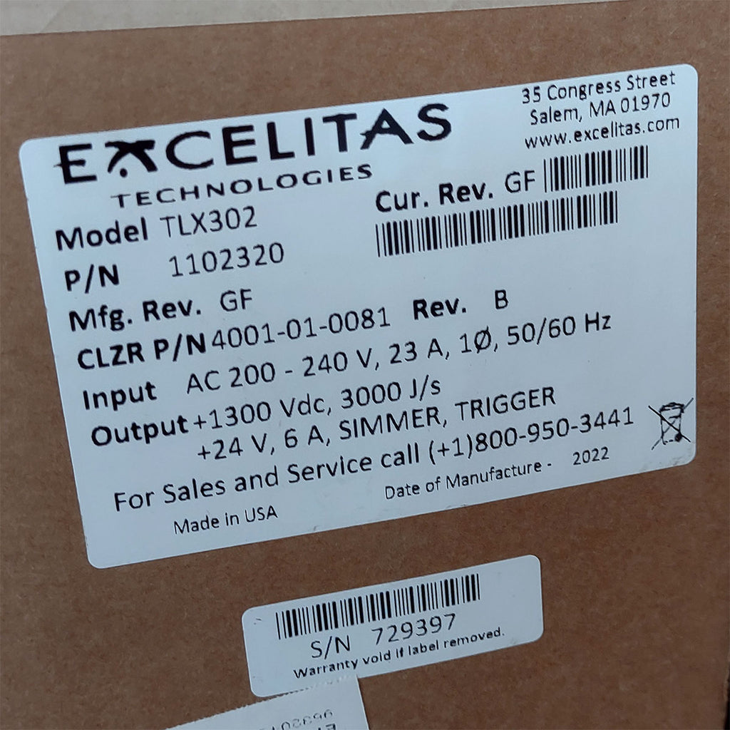 Candela GentleMax Power Supply HVPS Factory New 4001-01-0081 Excelitas TLX302 (729397)