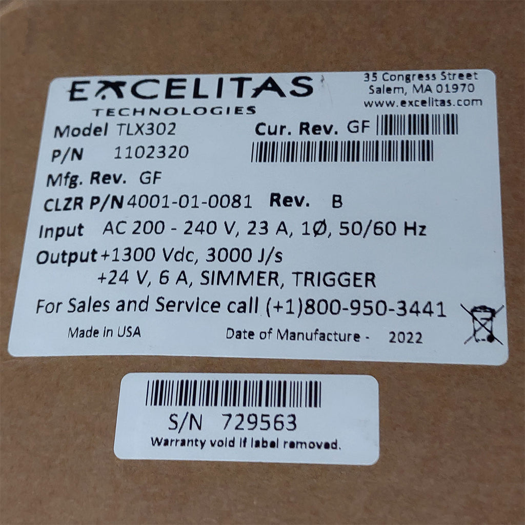 Candela GentleMax Power Supply HVPS Factory New 4001-01-0081 Excelitas TLX302 (729563)