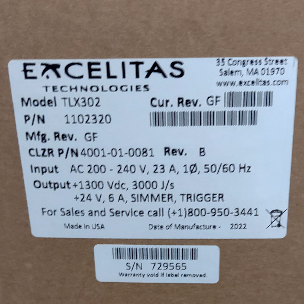 Candela GentleMax Power Supply HVPS Factory New 4001-01-0081 Excelitas TLX302 (729565)
