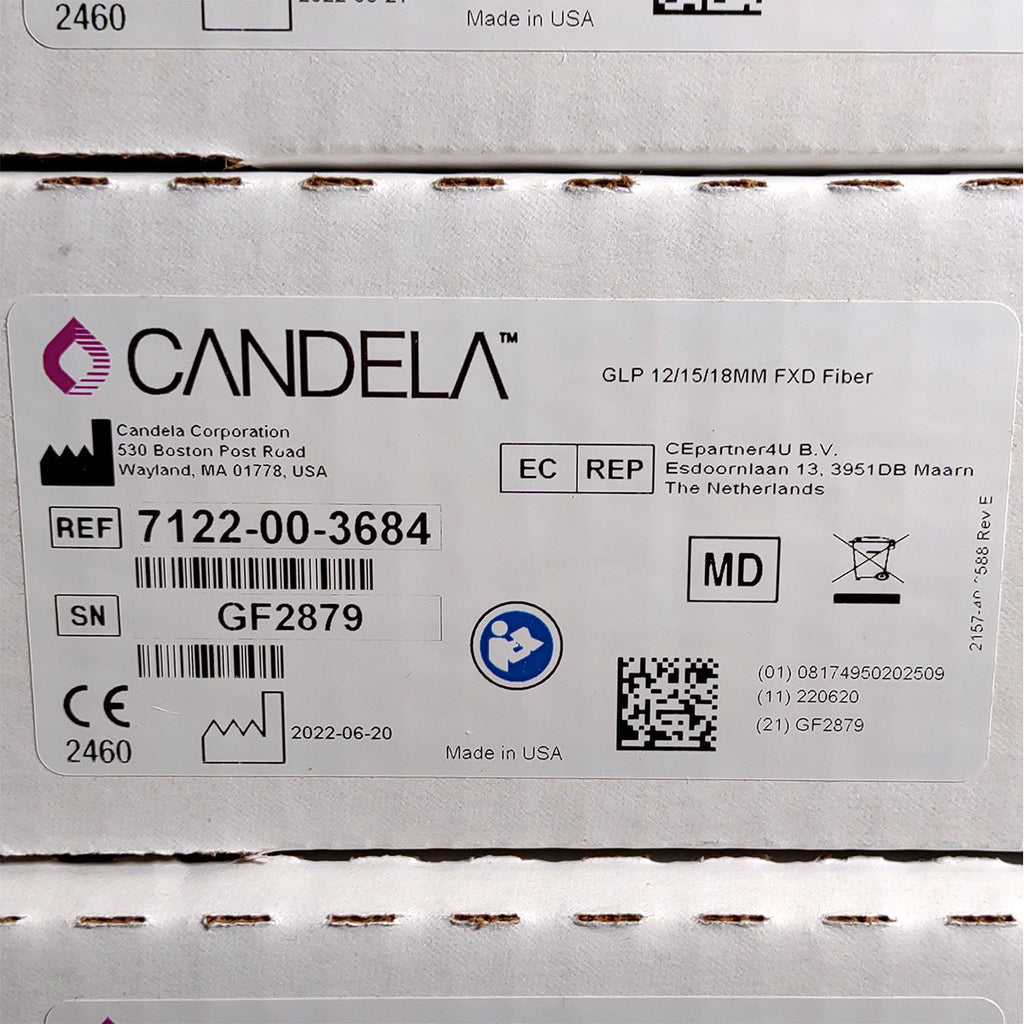 Candela GentleLase Plus Fiber Assembly 12/15/18mm Factory NEW 7122-00-3684 (GF2879)