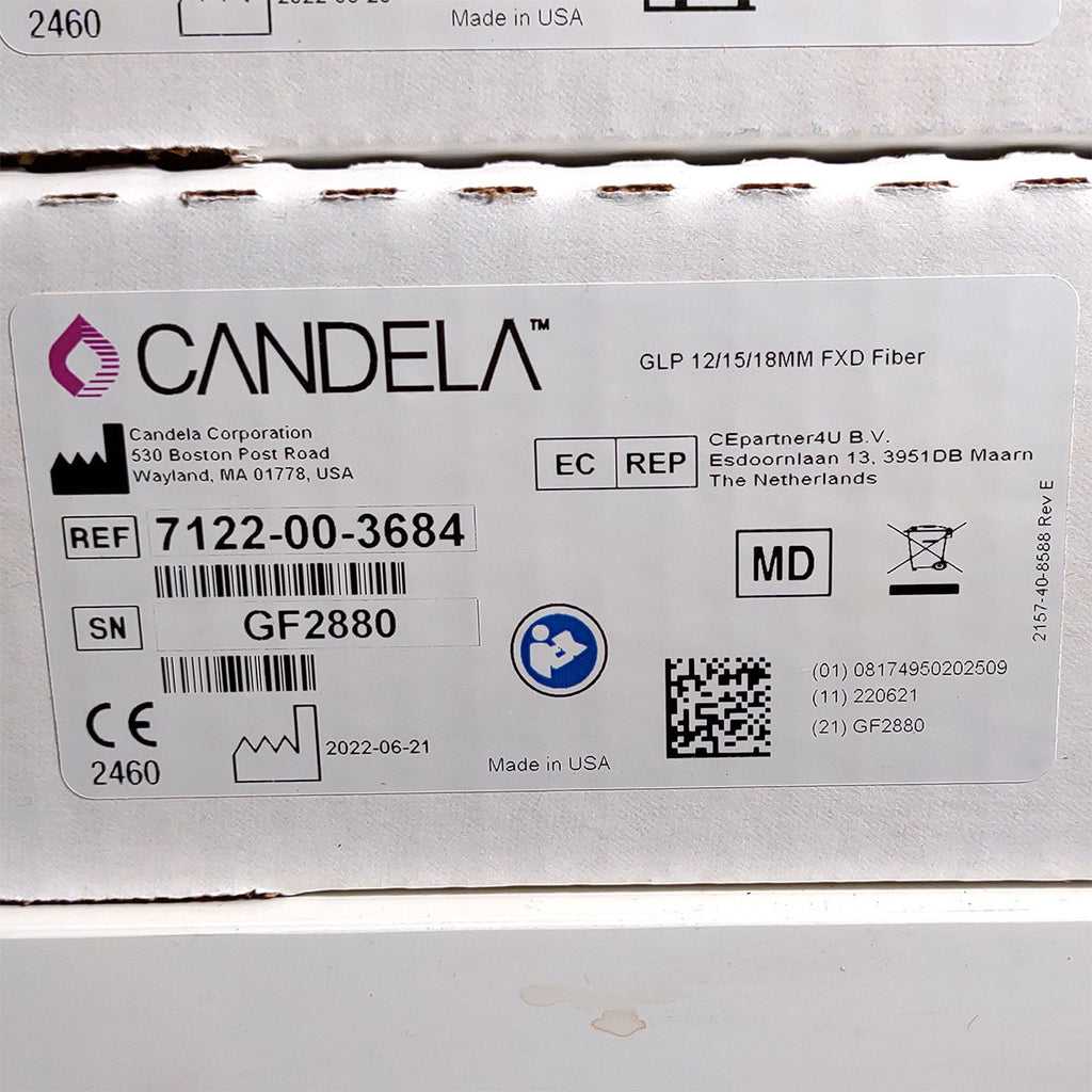 Candela GentleLase Plus Fiber Assembly 12/15/18mm Factory NEW 7122-00-3684 (GF2880)